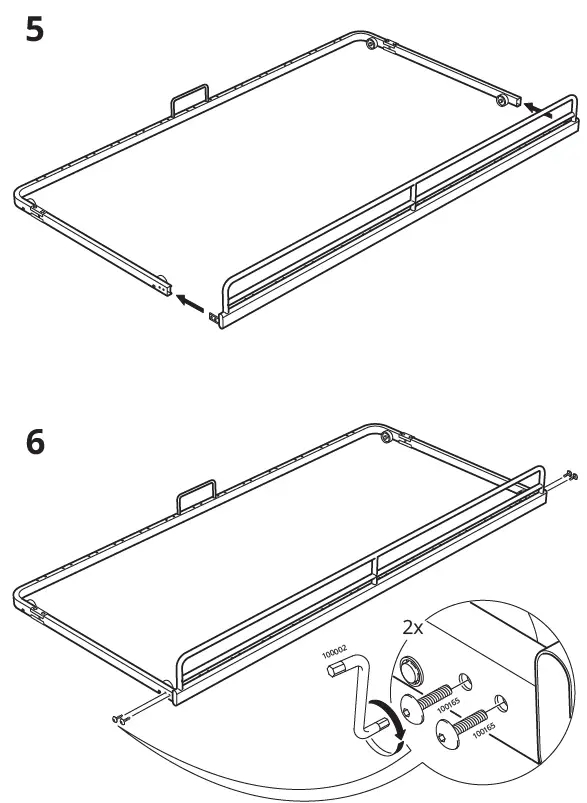 IKEA 904.483.26 Vitval Underbed Slatted Bed Base fig 5
