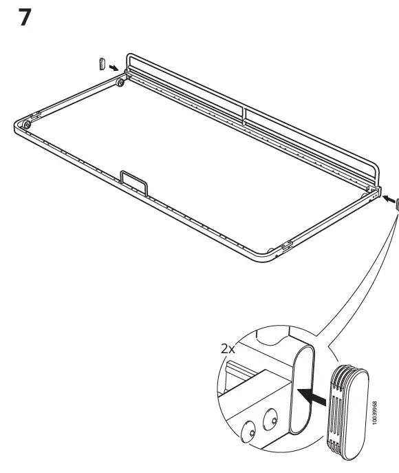 IKEA 904.483.26 Vitval Underbed Slatted Bed Base fig 6