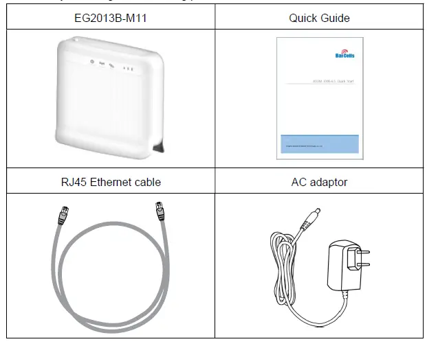 Baicells EG2013B-M11 LTE Indoor CPE FIG 1