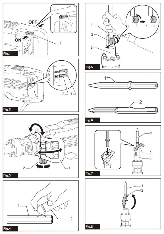 makita HM1511 Electric Breaker 1