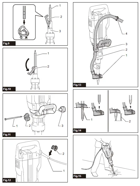 makita HM1511 Electric Breaker 2