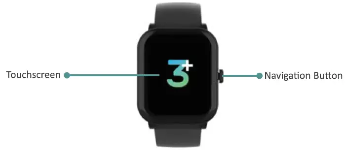 3Plus VIBE Plus Digital Smart Watch Fitness Tracker with Color TFT Display 2