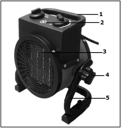 EUROM 340143 EK2K Round Compact Workshop Stove with Ceramic Element - Description