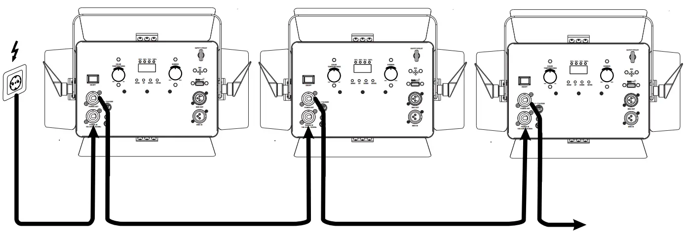 eurolite Akku PLL-168 WW or CW Rechargeable Panel Light - POWER SUPPLY