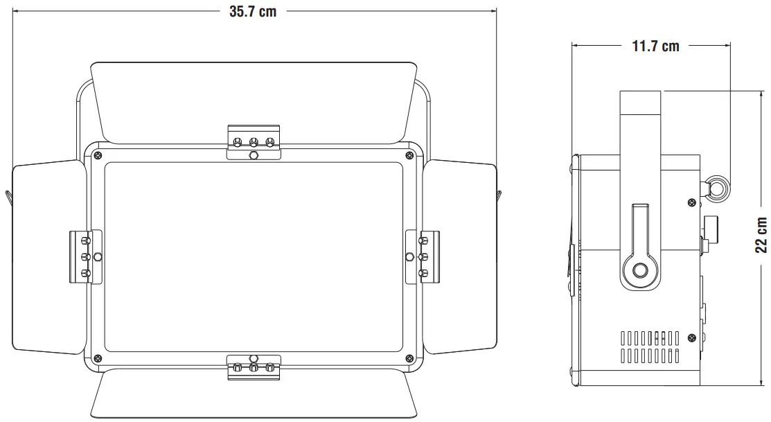 eurolite Akku PLL-168 WW or CW Rechargeable Panel Light - fig