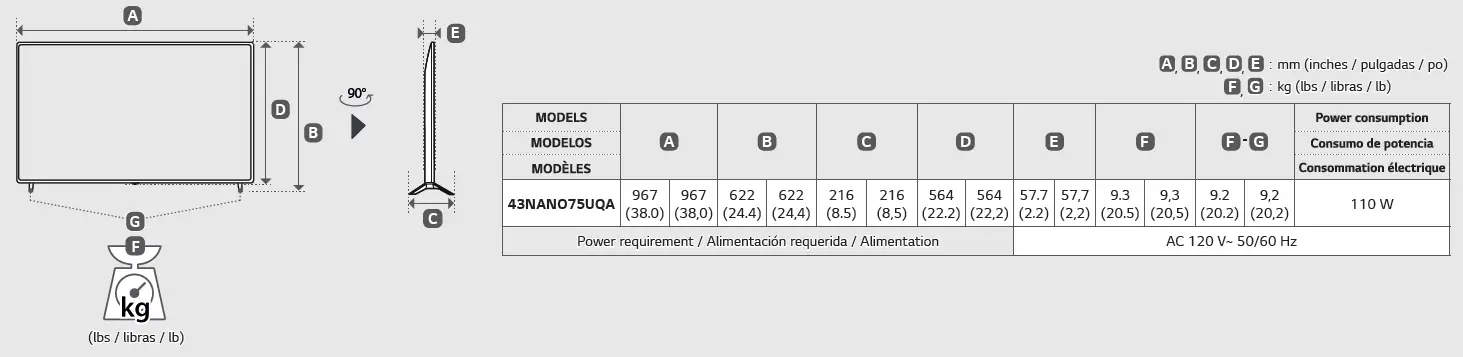 LG 43 NANO75 UQA 43 Inch Smart LED TV 8