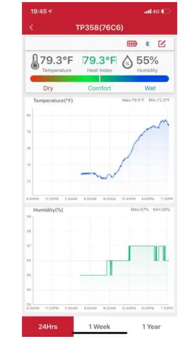 ThermoPro Bluetooth Indoor Thermometer Hygrometer fig 4