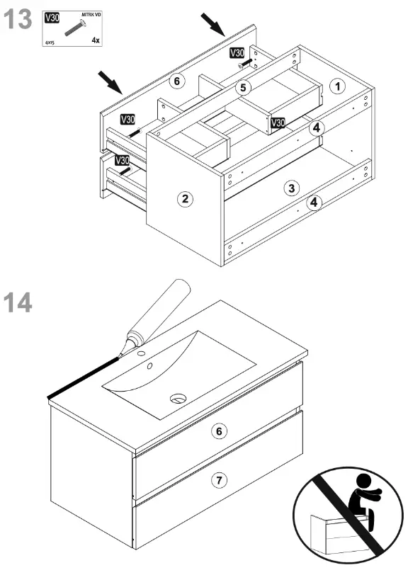 Homeline Cobra gloss bathroom furniture - fig 1
