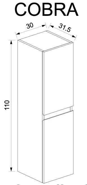 Homeline Cobra gloss bathroom furniture - fig 11