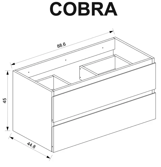 Homeline Cobra gloss bathroom furniture - fig16