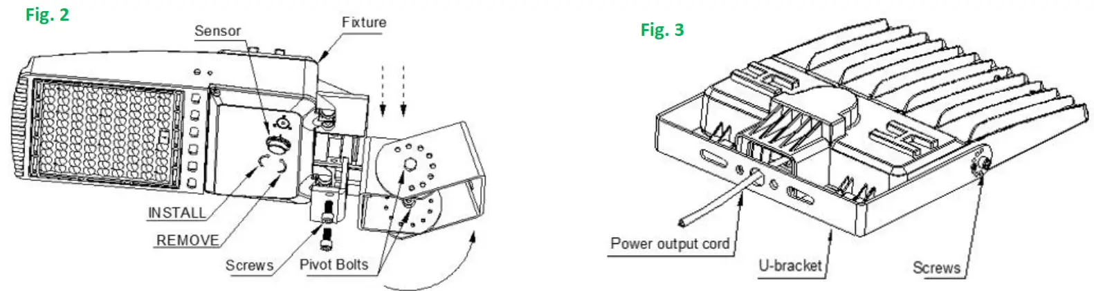LEDONE LOC RGAL MW(75 100 120 150) 50KD T3LV RGAL SERIES AREA LIGHT MULTI WATTAGE - fig1