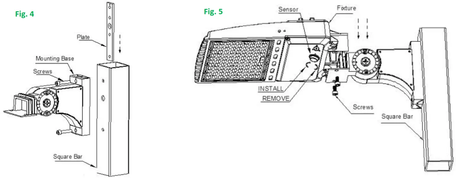 LEDONE LOC RGAL MW(75 100 120 150) 50KD T3LV RGAL SERIES AREA LIGHT MULTI WATTAGE - fig3