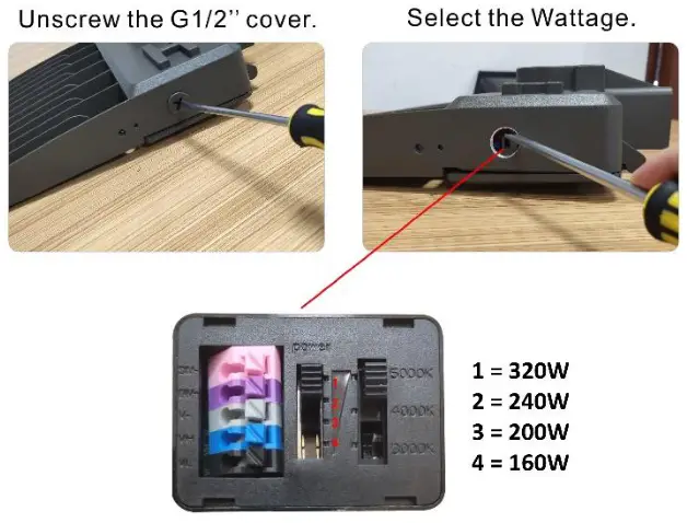 LEDONE LOC RGAL MW(75 100 120 150) 50KD T3LV RGAL SERIES AREA LIGHT MULTI WATTAGE - fig7
