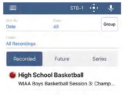 Ntera ManageMyTV App FIG 30