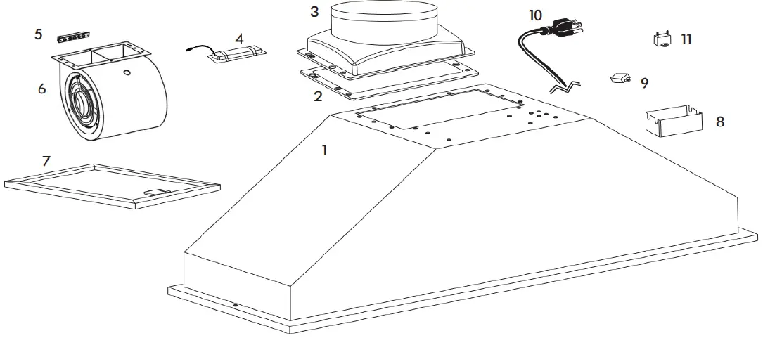 AKICON AK-Hood 30 Built-in 36-Inch Ultra Quiet 23