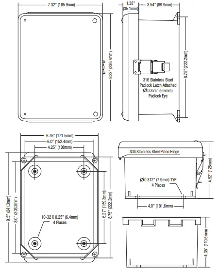 Altronix WP4 Weatherproof Enclosure-fig6