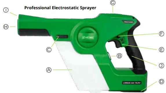 Clemas Co Ltd VP200ESK Victory Electrostatic Handheld Sprayer-fig2