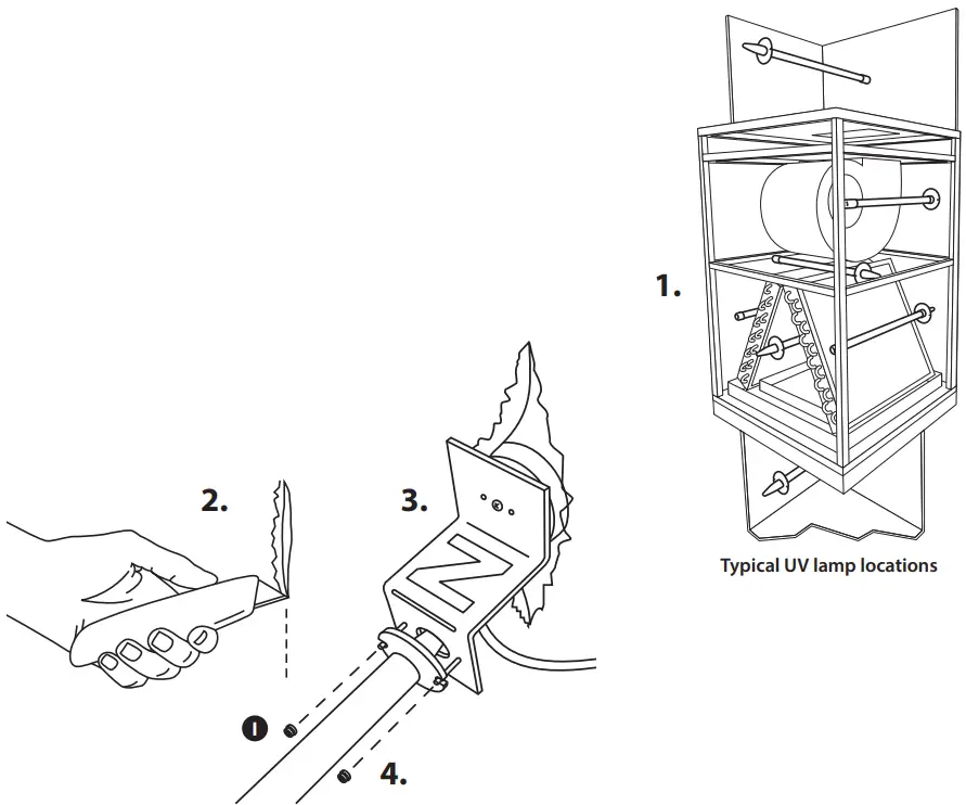 FRESH AIRE UV AHU Series 1 Blue Tube UV Germicidal UV Light - Surface Mount