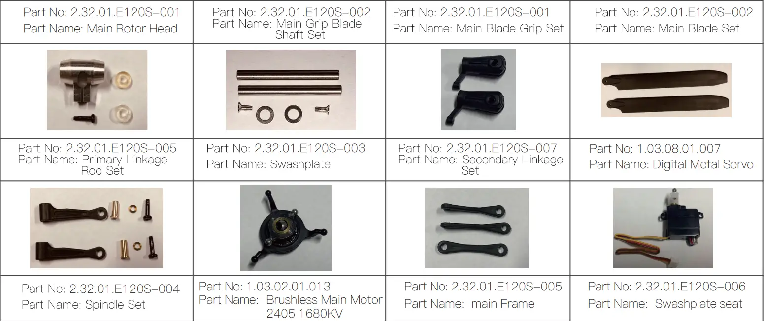 EACHINE E120S 2.4G 6CH 3D6G System Brushless Flybarless RC Helicopter-fig14