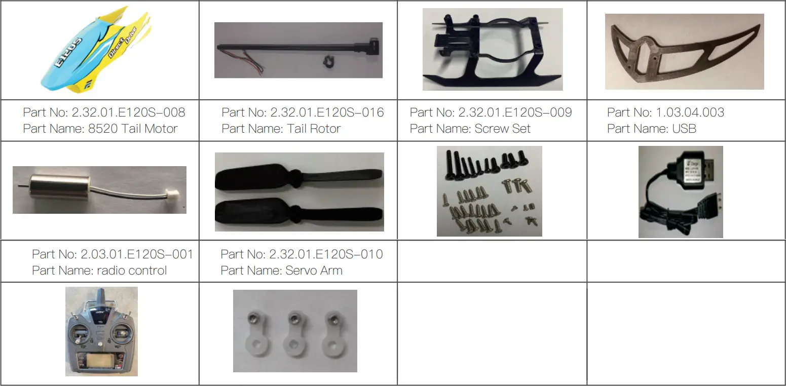 EACHINE E120S 2.4G 6CH 3D6G System Brushless Flybarless RC Helicopter-fig16