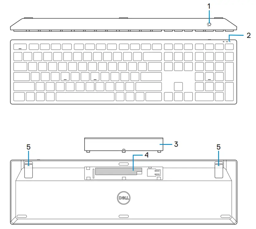 DELL KM5221W Pro Wireless Keyboard and Mouse Combo - fig 2