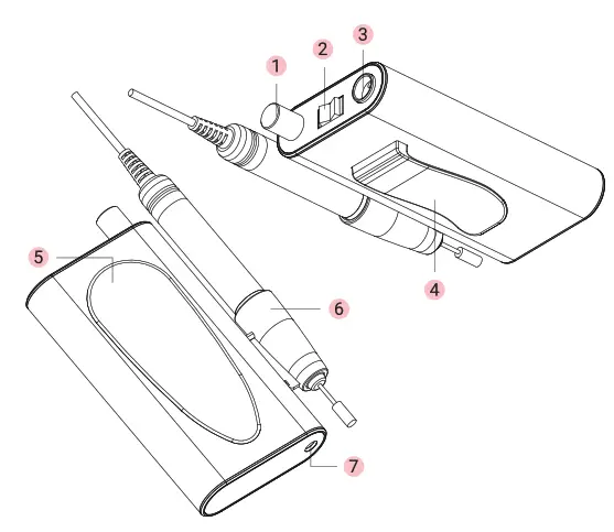 melodysusie M Series Sparkle Plus Rechargeable Nail Drill - 2