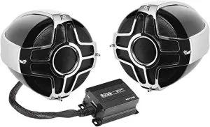 BOSS MC750B Weather Rated Chrome Speakers and Amplifier System
