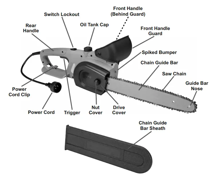 PORTLAND Electric 15 Inch Chain Saw-0001