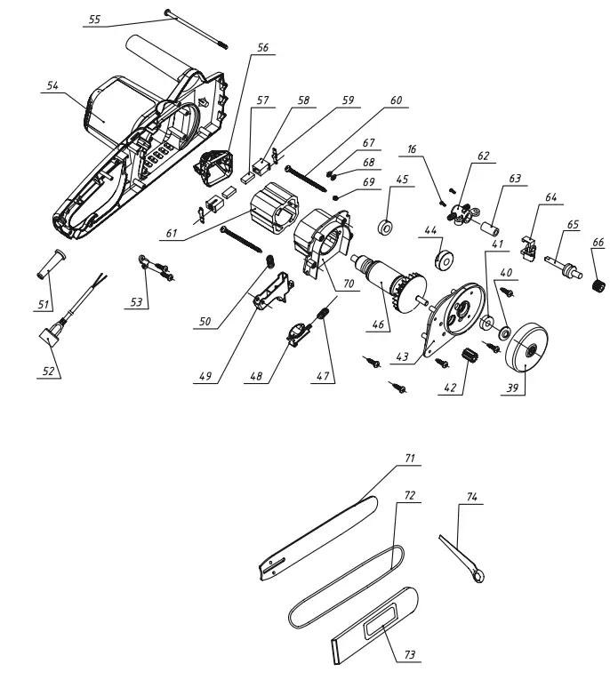PORTLAND Electric 15 Inch Chain Saw-0003
