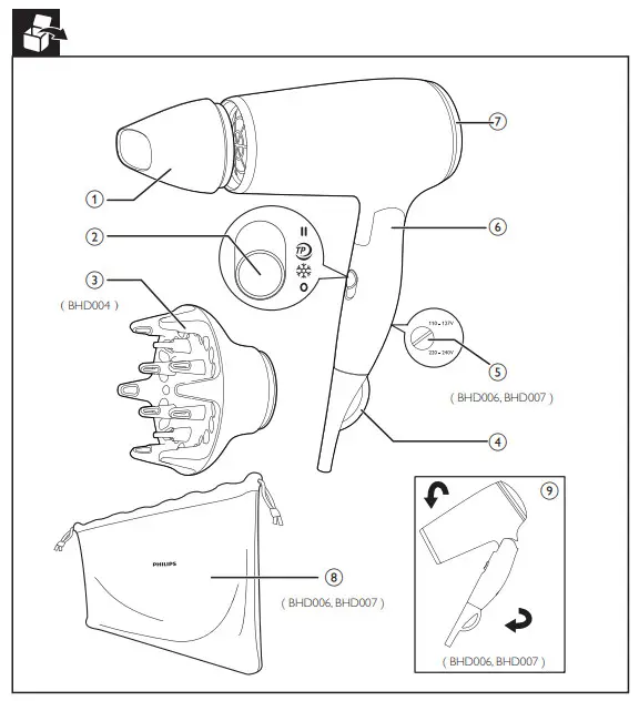 PHILIPS BHD002 BHD004 BHD006 - 5