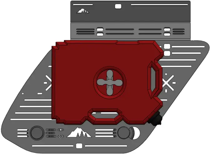 SHERPA 582040 Window Panel Rotopax Mount Kit A05