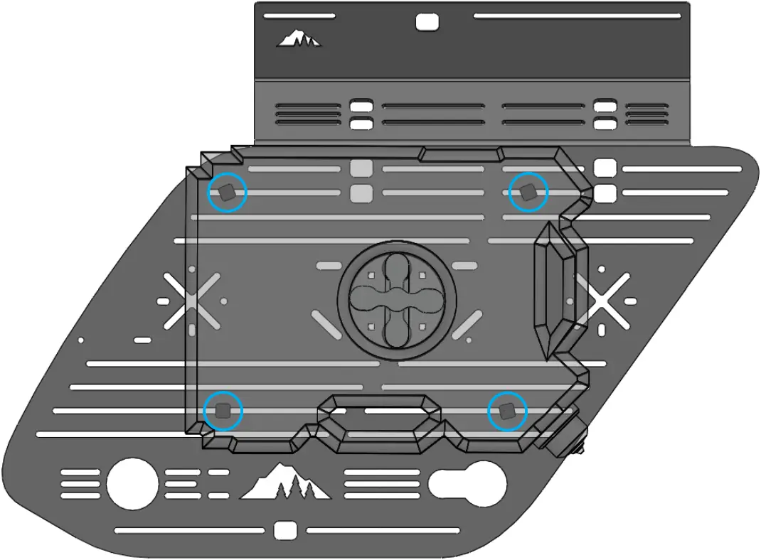 SHERPA 582040 Window Panel Rotopax Mount Kit A07
