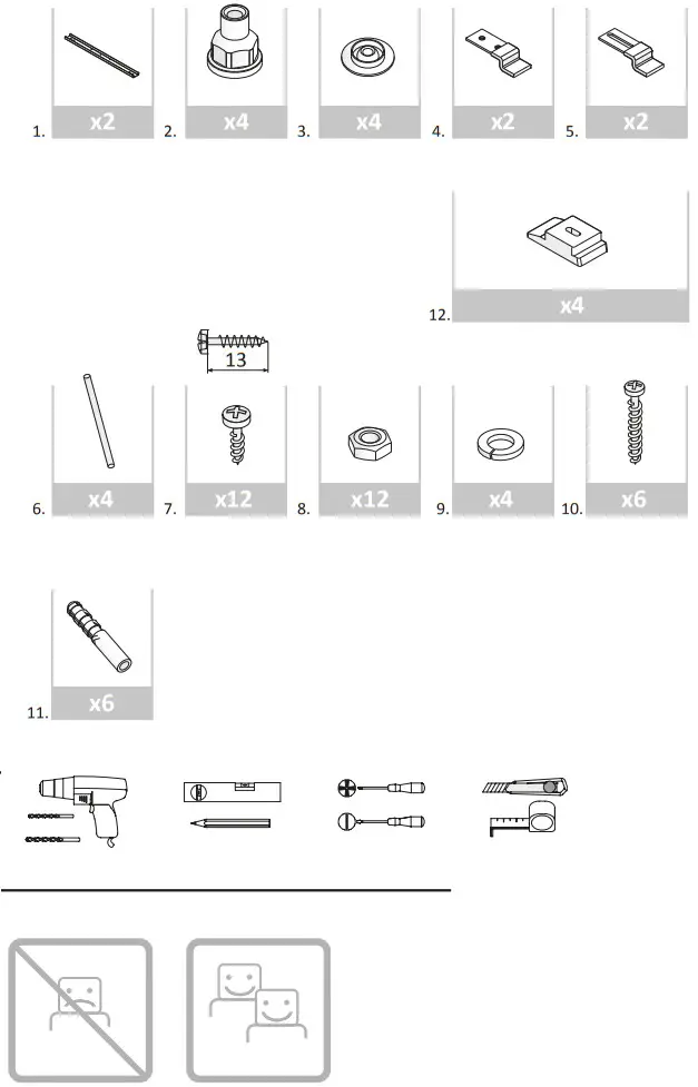 cersanit S301 115 Acrylic Bathtub - Figure 1