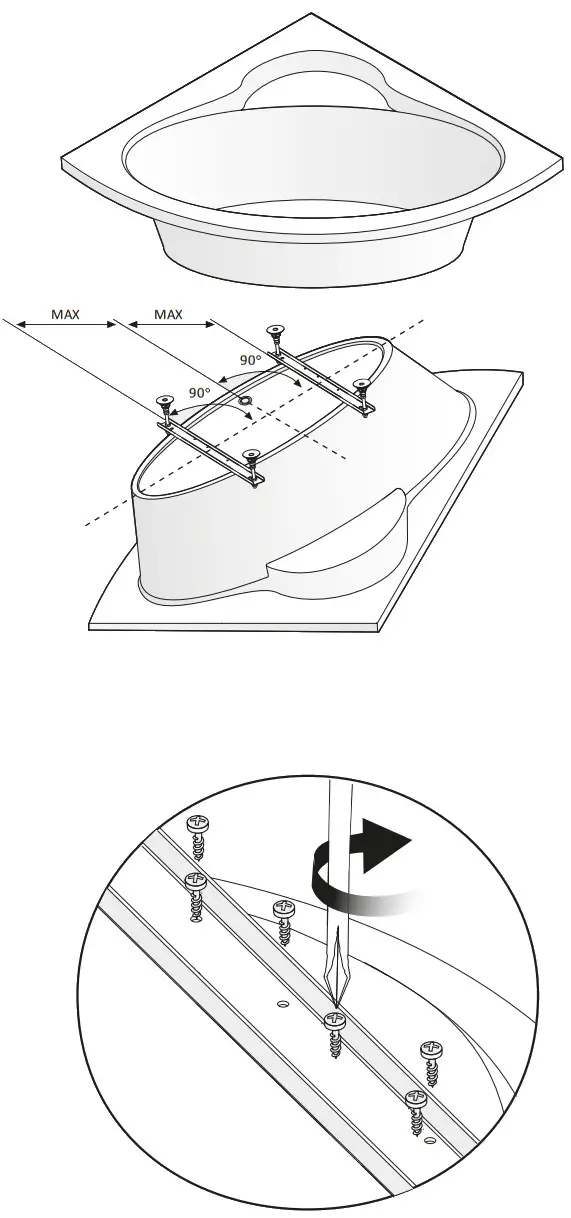 cersanit S301 115 Acrylic Bathtub - Figure 4