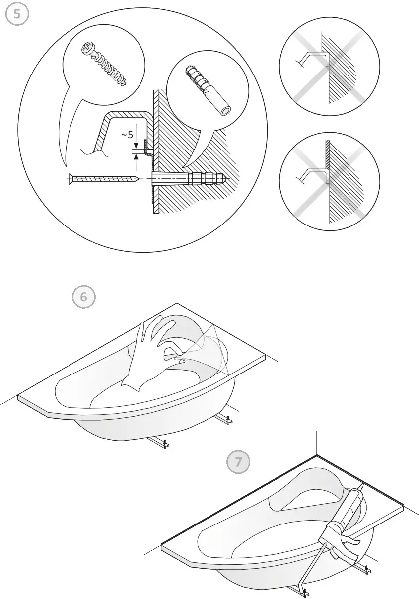 cersanit S301 115 Acrylic Bathtub - Figure 7