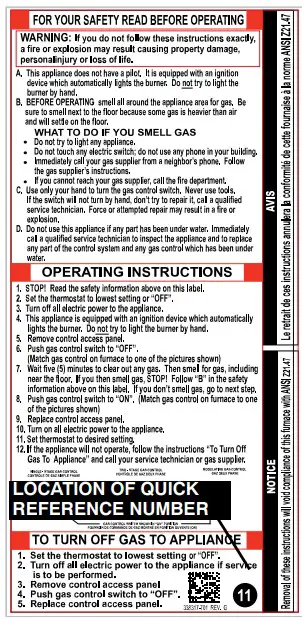 Safety Information Panel