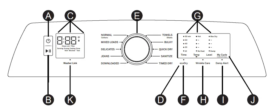 GE-61877569 -7-4-Cu-Ft-Smart-Gas-Dryer-with-Sanitize-Cycle-and-Sensor-Dry-fig-5