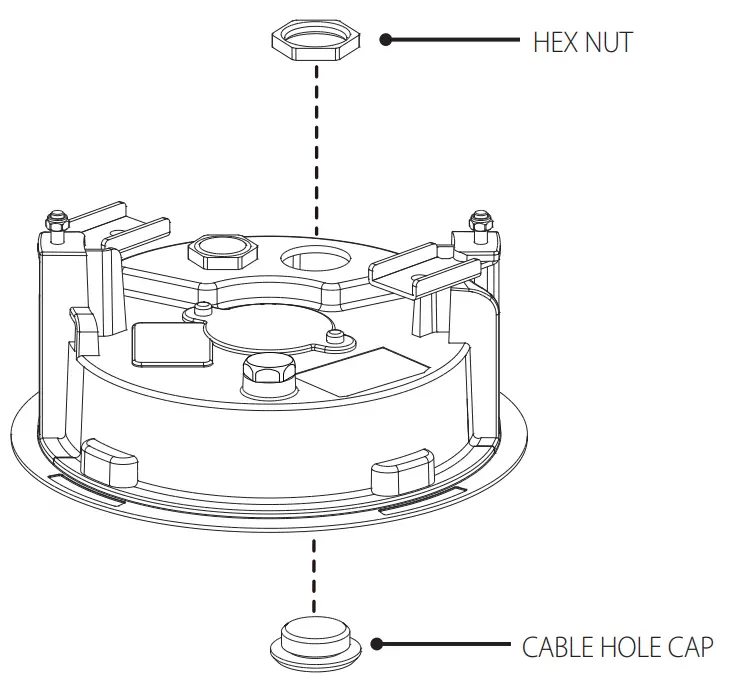 Hanwha Techwin SHD 1350FPW In Ceiling Housing - fig 3
