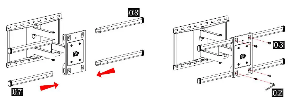 Mounting-DreamMD2295-Full-Motion-TV-Wall-Mount-TV-Bracket-FIG-10