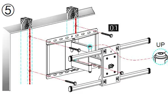 Mounting-DreamMD2295-Full-Motion-TV-Wall-Mount-TV-Bracket-FIG-17