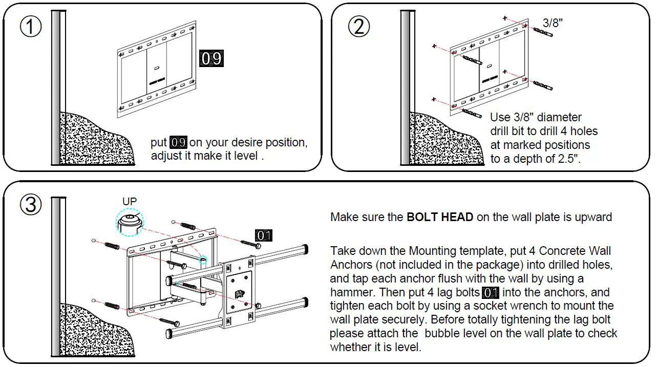 Mounting-DreamMD2295-Full-Motion-TV-Wall-Mount-TV-Bracket-FIG-19