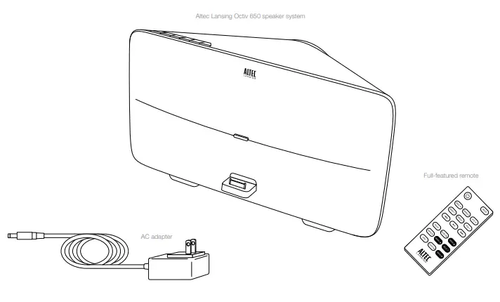 Altec Lansing M650 Speaker System Slate 1