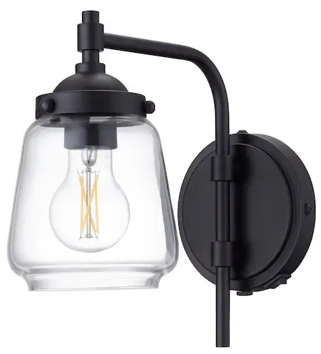 allen roth 42621 Mahoney 5-in W 1-Light Bronze Vintage LED Wall