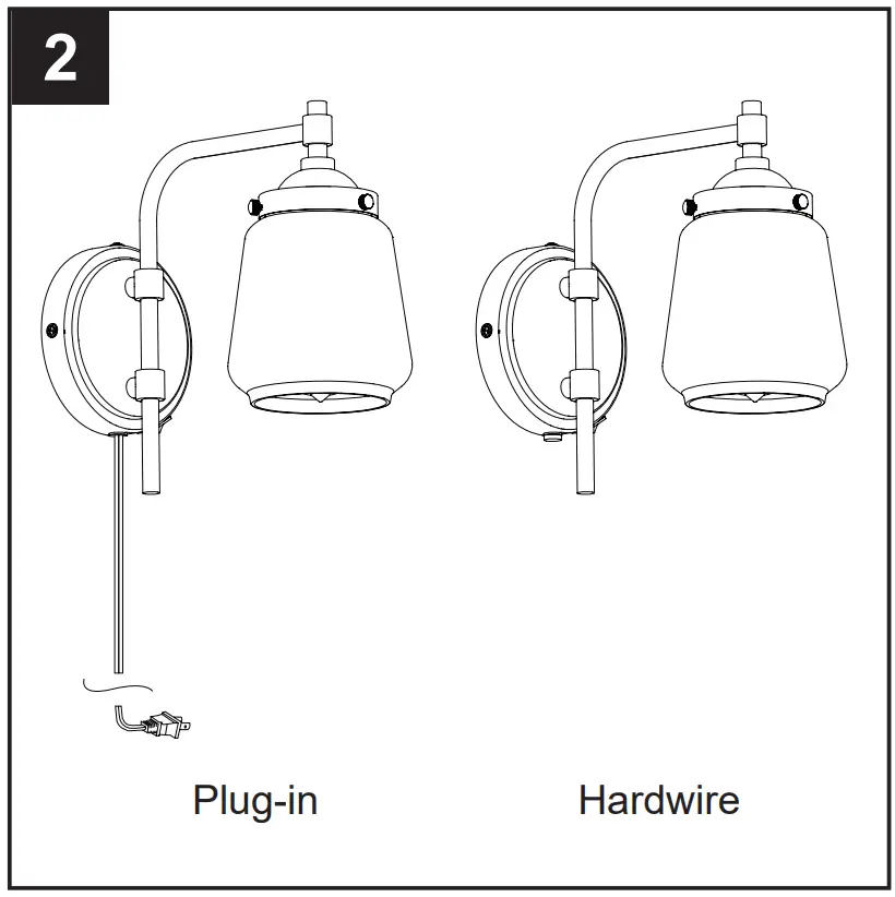 ASSEMBLY INSTRUCTIONS FOR HARDWIRE INSTALLATION