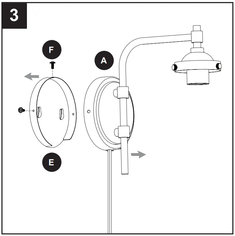ASSEMBLY INSTRUCTIONS FOR HARDWIRE INSTALLATION