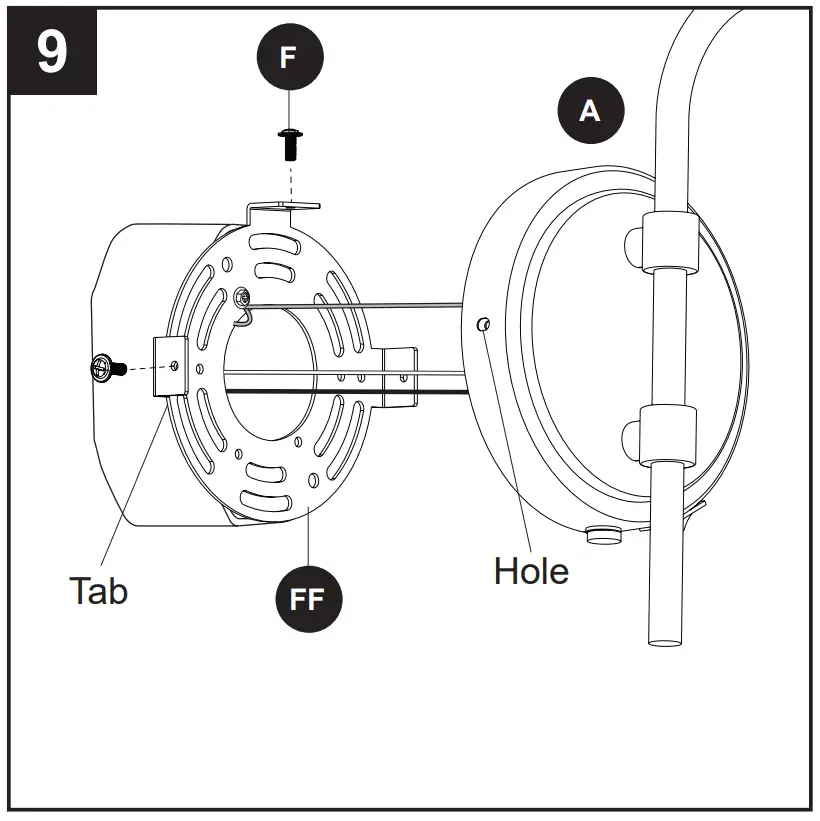 ASSEMBLY INSTRUCTIONS FOR HARDWIRE INSTALLATION