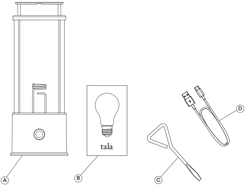tala the Muse Portable Lamp on Battery - Figure 1