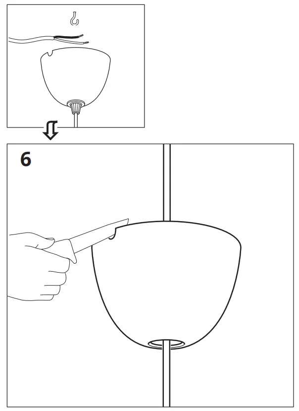 IKEA MELODI Pendant Lamp 38 cm- 6.0