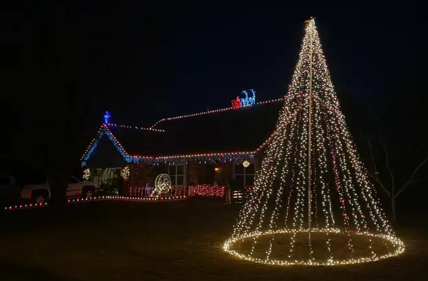 Dekra-Lite 25 Inch Flag Pole Tree of Lights Collection