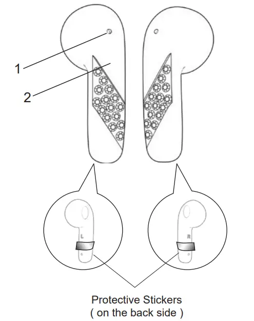 BASS JAXX EP-0680 Stardust True Wireless Earbuds - Figure 2